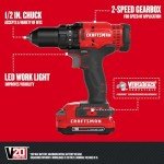 CRAFTSMAN V20 Cordless Drill/Driver Kit 1/2