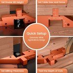 Router Table Setup Blocks - 8-Piece Aluminum Set