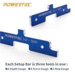 7pc Router Table Setup Bars with Height Gauges