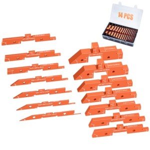14pcs Aluminum Router Table Setup Blocks