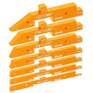 Precision Aluminum Router Table Setup Blocks - 7 PCS