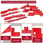 KAGYIFLY 7-Piece Router Table Setup Blocks Set