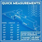 Precision Aluminum Router Table Setup Blocks - 7 PCS