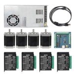 4 Axis CNC Controller Kit with Nema 23 Motors