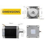 Nema23 Stepper Motor CNC Router Control Kit