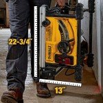 DEWALT Table Saw for Jobsites, 8-1/4 Inch, 15 Amp (DWE7485)