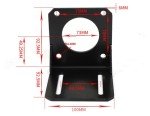 Nema 23 Stepper Motor Mounting Bracket - 4 Pcs