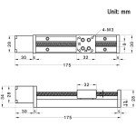 Mini Linear Rail Guide Slide Actuator with Stepper Motor
