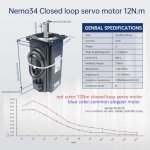 Nema 34 Closed Loop Servo Motor Kit for CNC
