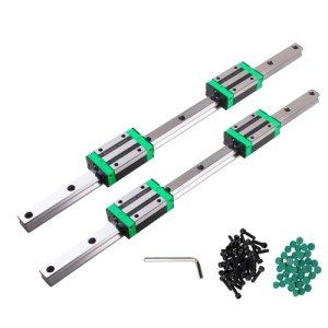 ANWOK Linear Guide Rail Set with Carriage Blocks