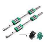 ANWOK Linear Guide Rail Set with Carriage Blocks