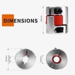 RATTMMOTOR 3-Pack Flexible Shaft Couplings for CNC