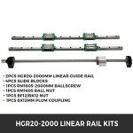 BestEquip Linear Guide Rail and Ballscrew Kit