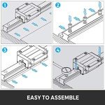 VEVOR Linear Guide Rail and Ballscrew Set 1000mm