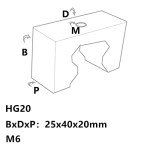 CNCYEAH 4PCS Fixed Ring Rail Limit Blocks