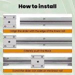 CNCYEAH 1200mm Linear Rail & SBR20 Blocks Kit