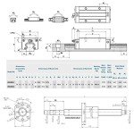 CNC Linear Guide Rail and Ball Screw Kit