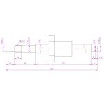 Befenybay SFU1605 Ball Screw 16mm Diameter 300mm