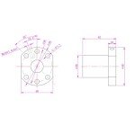 Befenybay SFU1605 Ball Screw 16mm Diameter 300mm