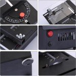 Mini Table Saw, Multifunctional Mini Precision Table Saw, Mini Table Saw for Crafts,Portable Adjustable Cutting Sanding Engraving Drilling All-in-One Machine,Mini Table Saw for Wood Cutting (Regular)