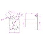 SFU1204 Ball Screw Nut for CNC Machines
