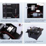 Mini Table Saw, Multifunctional Mini Precision Table Saw, Mini Table Saw for Crafts,Portable Adjustable Cutting Sanding Engraving Drilling All-in-One Machine,Mini Table Saw for Wood Cutting (Regular)