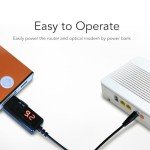 Power Bank Router Boost Cable with Digital Display