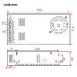 600W 36V DC Power Supply for Woodworking Projects