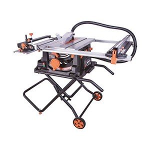 Evolution Power Tools Rage 5-S Table Saw, Multi-Purpose & Portable, Multi-Material Cutting, Cuts Wood, Metal, Plastic & More, Bevel & Miter Capacity, 3 Year Warranty, 10-Inch TCT Blade Included