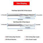 40-Piece CNC Router Bits Set with 1/8" Shank