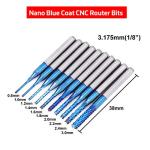40-Piece CNC Router Bits Set with 1/8" Shank