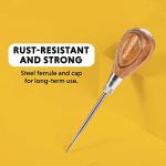 General Tools Scratch Awl with Hardwood Handle