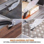 Evolution Power Tools Rage 5-S Table Saw, Multi-Purpose & Portable, Multi-Material Cutting, Cuts Wood, Metal, Plastic & More, Bevel & Miter Capacity, 3 Year Warranty, 10-Inch TCT Blade Included