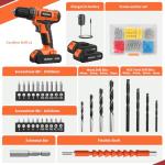 PULITUO 20V Cordless Drill Driver with 2 Batteries