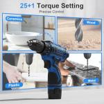 12V Cordless Drill Set with 42 Accessories