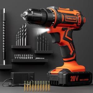 VIWKO 20V Cordless Drill Set with 42 Bits