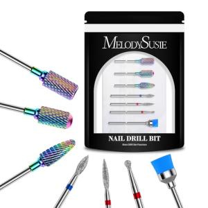 MelodySusie 7-Piece Nail Drill Bits Set