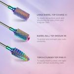 MelodySusie 7-Piece Nail Drill Bits Set