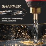 13-Piece Hex Shank Drill Bit Set for Wood and Metal