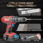 13-Piece Hex Shank Drill Bit Set for Wood and Metal