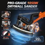 Drywall Sander with Vacuum and LED Light
