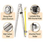 Mr. Pen 8-Inch Woodworking Compass with Wing