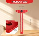 Saker Adjustable Aluminum Sliding T-Square Ruler