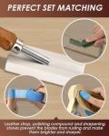 Deluxe Wood Carving Tools Set with Leather Case