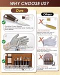 Deluxe Wood Carving Tools Set with Leather Case