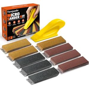 54PCS Micro Sander Set with 80-800 Grit Sandpaper