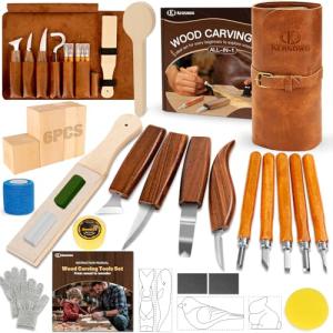 32-Piece Wood Carving Tool Kit for Beginners