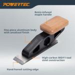 POWERTEC Compact Chisel Plane with Flat Blade