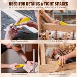 90PCS Mini Detail Sander Kit with Sandpaper