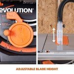 Evolution Power Tools Rage 5-S Table Saw, Multi-Purpose & Portable, Multi-Material Cutting, Cuts Wood, Metal, Plastic & More, Bevel & Miter Capacity, 3 Year Warranty, 10-Inch TCT Blade Included